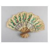 Vintage Chinese Bamboo Carved Folding Hand Fan