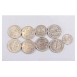 Vintage Syria Coins 9pc