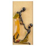 African Framed Wood Carved Wall Decor