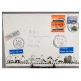 1991 Canada to HK Envelop and Stamps
