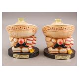 Mexican Brandy Container Figures 2pc