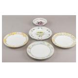 German & Japanese Porcelain Plates 5pc