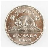 1963 Canada 5 Cent Coin Elizabeth II