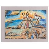 French Oil on Paper Signed Georges Rouault 