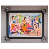 WC on Paper Sgd Maqbool Fida Husain 