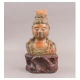 Rare Song Dynasty Stone Carved Guanyin