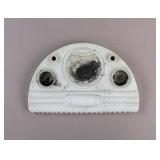 Rare Republic China Era Army Porcelain Ink Stone