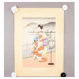 Woodblock on Paper by Sadanobu Hasegawa III