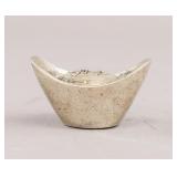 Chinese Qing Qianlong Silver Treasury Ingot