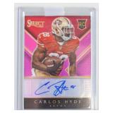 2014 Panini 11/75 Carlos Hyde Autographed Card