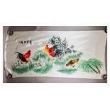 Chinese Embroidery on Silk Rooster