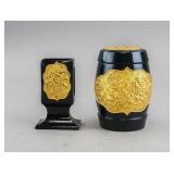 Japanese Gilt Lacquerware & Box