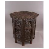 Antique Chinese Wood Carved Side Table
