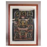 Mixed Media on Canvas Thangka Bardo Visions