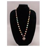 Chinese Natural Amber Beams Necklace