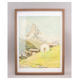 Canadian Watercolor on Paper Signed Marc