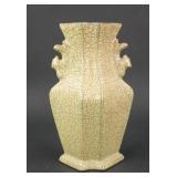 Chinese Guan Ware Hexagonal Porcelain Vase
