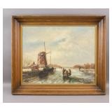Dutch Oil on Canvas Signed Raems Donck