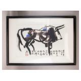Chinese Watercolor on Paper Signed Han Meili Seal