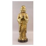 Chinese Gilt Bronze Standing Buddha Ming Era