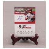 2018 Shohei Ohtani Rookie Facsimile Auto Card