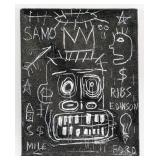American Oil on Canvas Signed Jean-Michel Basquiat