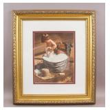 American Framed Lithograph on Paper by Jim Daly