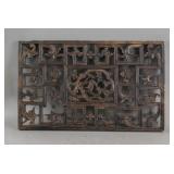 Antique Chinese Wood Carved Door Panel
