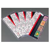 1989 Hong Kong Snake Year Postcard w/ Stamps 5pc