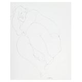 American Pencil on Paper Signed J. Pages