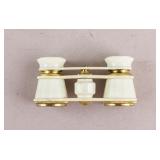 Vintage USSR Binoculars w/ Leather Case