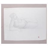 American Pencil on Paper Stamped Gagnon