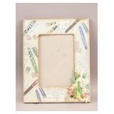 Photo Frame with Flower Engraved