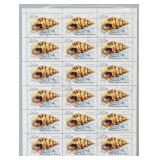 1977 Republic de Guinea 20s Stamp Sheet