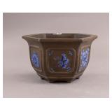 Chinese Zisha Pottery Bonsai Pot