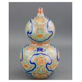 Chinese Copper Red Porcelain Vase Qianlong Mark