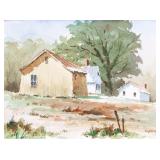 Watercolor on Paper Signed Edward Garbely