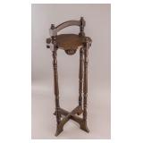 Antique Italian Wood Carved Smoking Stand Table