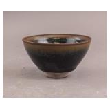 Chinese Song Style Black Glaze Porcelain Bowl
