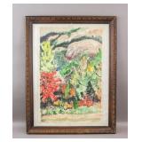 Canadian WC on Paper Signed Alfred Joseph Casson