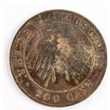 1913 China Republic Szechuan 200 Cash Coin