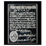 1690 MA. 5 Shillings Banknote Silver Bar