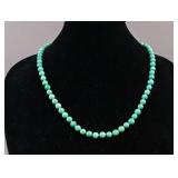 Vintage Turquoise Beads Carved Necklace