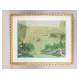 Chinese WC on Paper Signed Buzhi w/ Red Seal