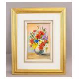 French Oil on Canvas Signed Odilon Redon T. Eaton