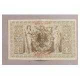 1910 Germany 1000 Mark Banknote