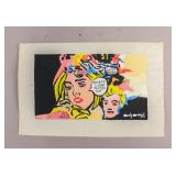 WC on Paper Signed Andy Warhol w/ Estate Stamps