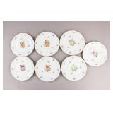 1948 Hungarian Porcelain Plates 7pc w/ Mark
