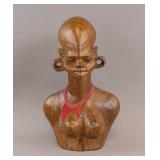 Vintage African Wood Carved Sculpture
