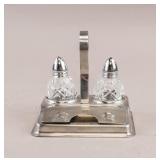 Vintage Italian Salt & Peper Shakers w/ Stand